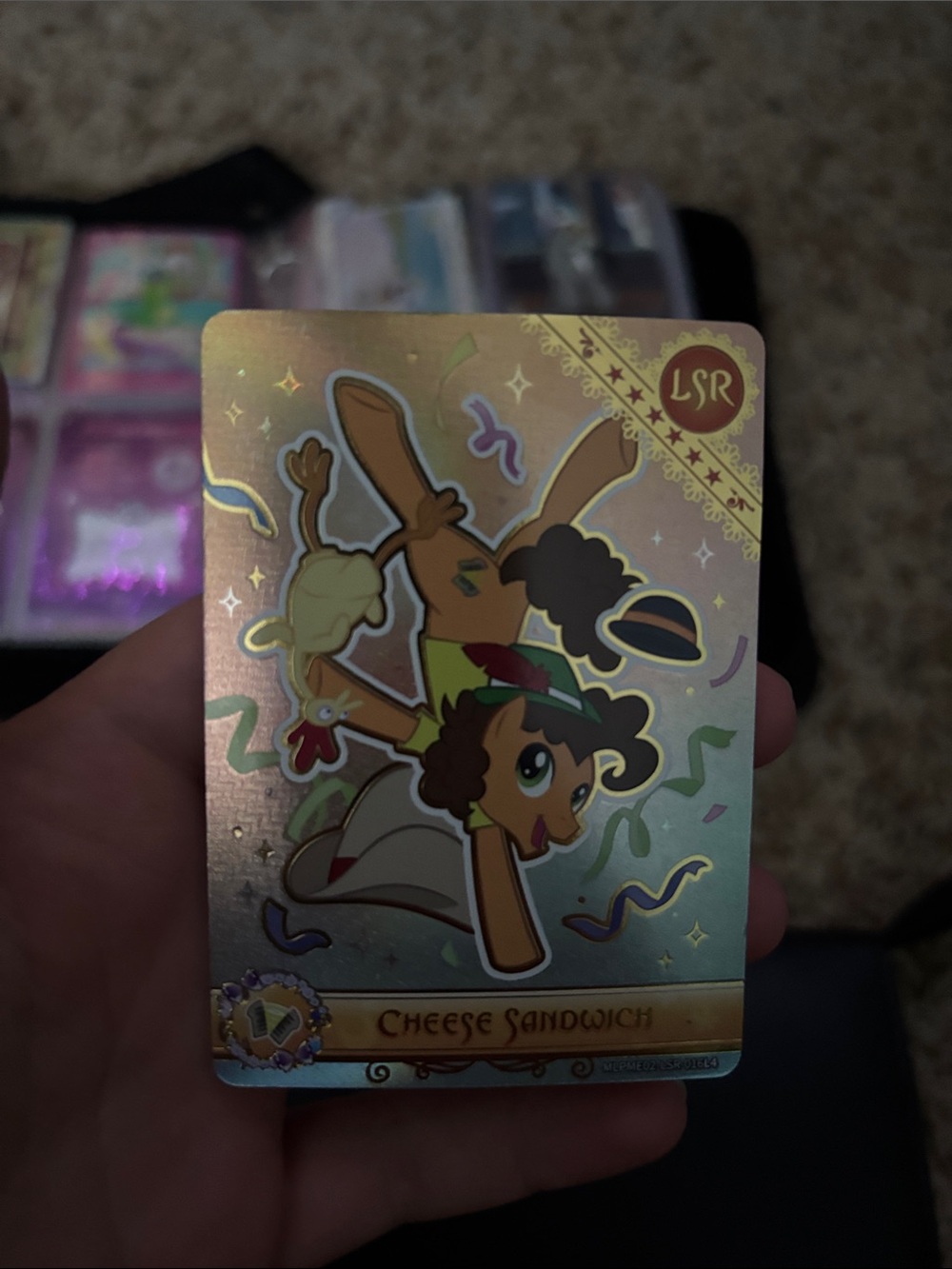My Little Pony Holo Card - Cheese Sandwich - Official kayou brand mlp card
